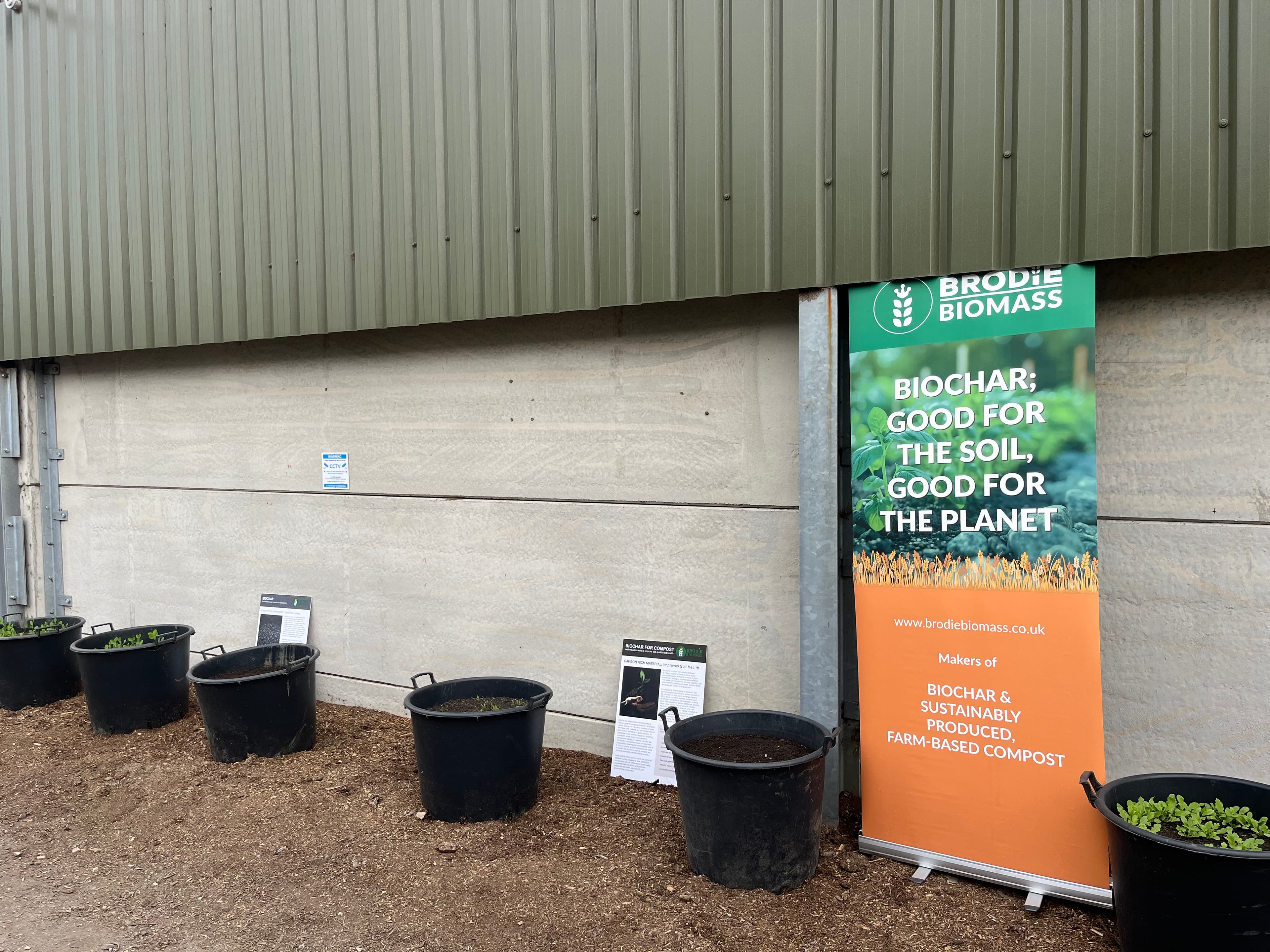 Producing biochar in Surrey